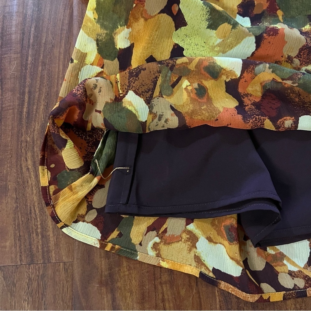 Isaac Mizrahi Live Watercolor Fall Print Top size 3X - Picture 8 of 8